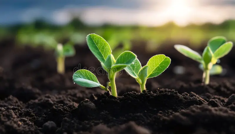 reconstituição-de-rebentos-soja-verde-que-crescem-partir-solo-negro-rico-num-campo-sereno-à-alvorada-ai-generativo-brotos-341160803
